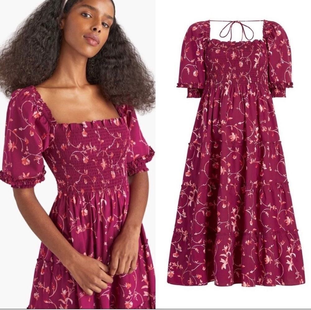 Hill House Home The Nesli Nap Dress Size Small Botanical Cottagecore Boho
